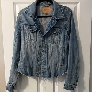 BLANK NYC Distressed Denim Jacket- M